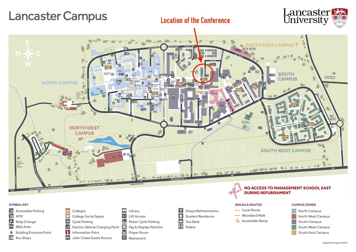 Lancaster Main Campus Map